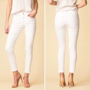 NWT Derek Lam 10 Crosby Devi White Denim Skinny Jeans Size 30